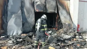 Batman'da dondurma fabrikasında yangın