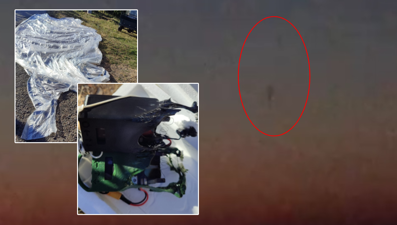 Sakarya'da gökyüzünden süzüle süzüle düştü, ne olduğu bilinmiyor! Jandarma incelemeye aldı