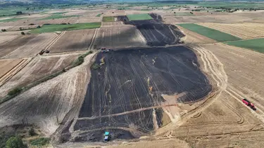 100 dekarlık buğday kül oldu