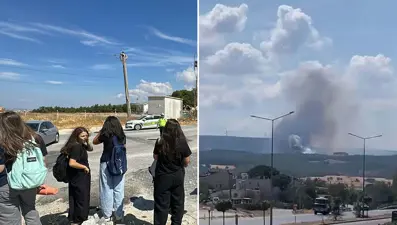 Çanakkale'de orman yangını: Alevler büyüdü, iki lise tahliye edildi