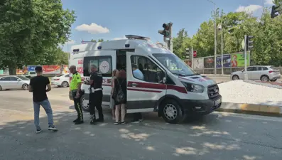 Minibüsün çarptığı bisikletli çocuk yaralandı