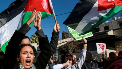 Ürdün'de İsrail'in Refah'a saldırıları protesto edildi