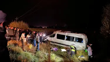 Kahramanmaraş'ta yolcu minibüsü devrildi: 1 ölü, 10 yaralı