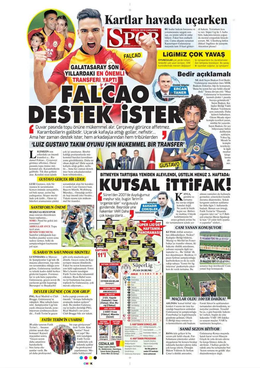 Günün spor manşetleri (04 Eylül 2019) 12