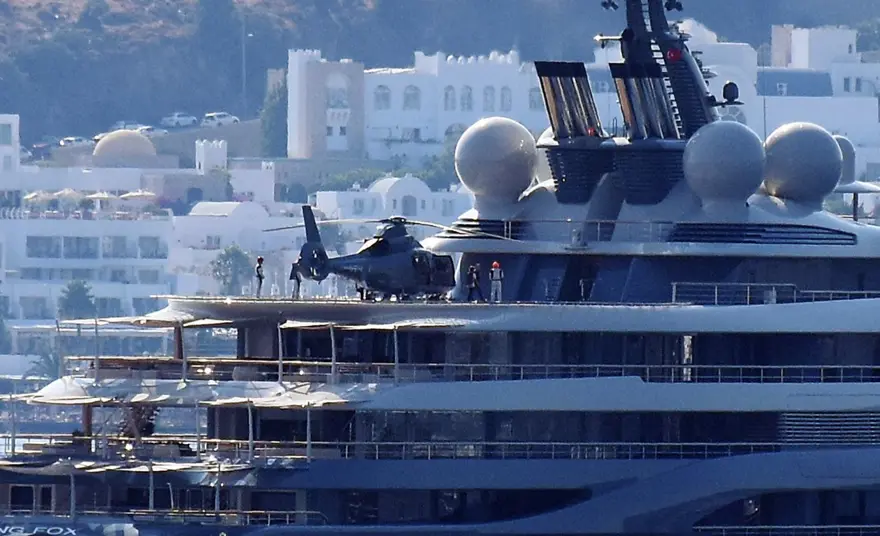 Mega yat 'Flying Fox' Bodrum'da 3