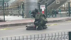 Tren istasyonunda şüpheli çanta paniği: Fünye ile patlatıldı