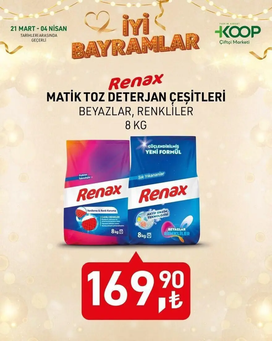 Tarım Kredi Kooperatif Market 25 Mart-4 Nisan indirimli ürünler listesi: Kahve, bayram şekeri, çikolata, kolonya, kağıt havlu ve temizlik ürünleri bugün satışta 9