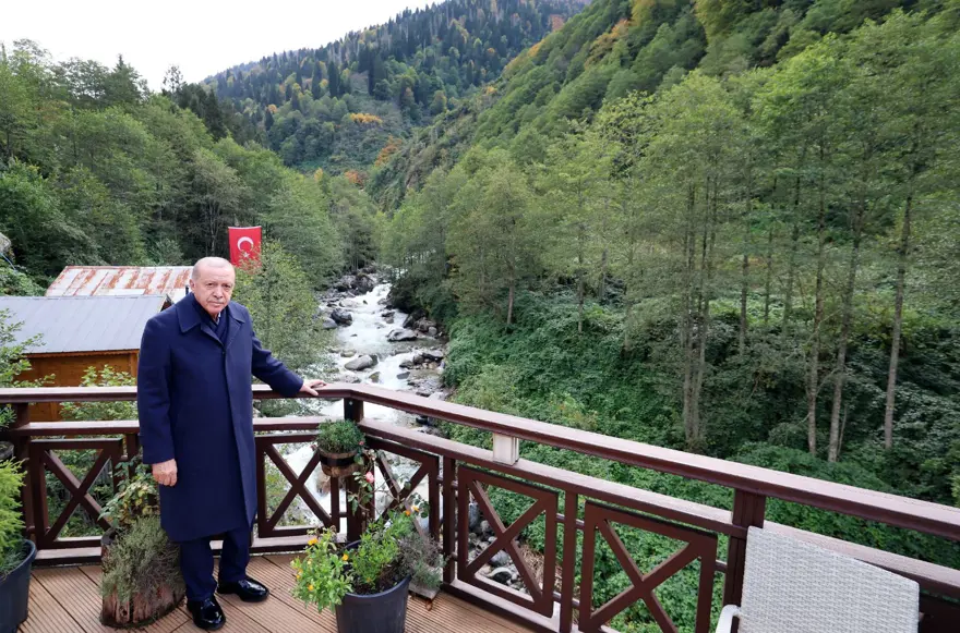 Cumhurbaşkanı Erdoğan'dan Ayder Yaylası'na ziyaret 3