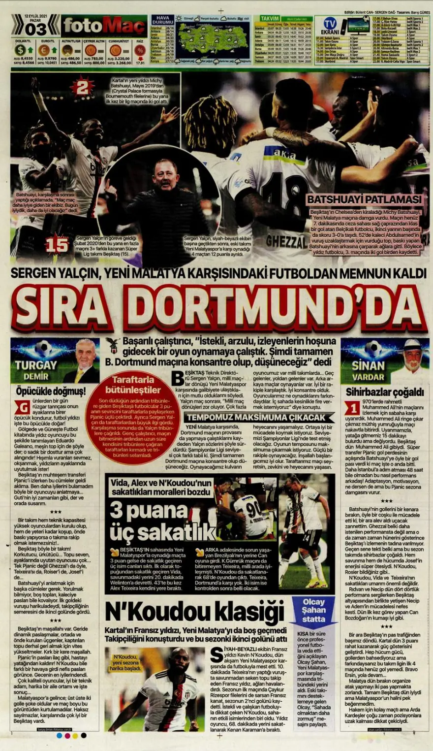 Günün spor manşetleri (12 Eylül 2021) 21 Günün spor manşetleri (12 Eylül 2021) 21