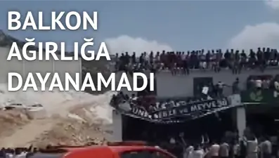 Drift festivalinde balkon çöktü