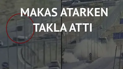 Hız yapan sürücü trafiği birbirine kattı