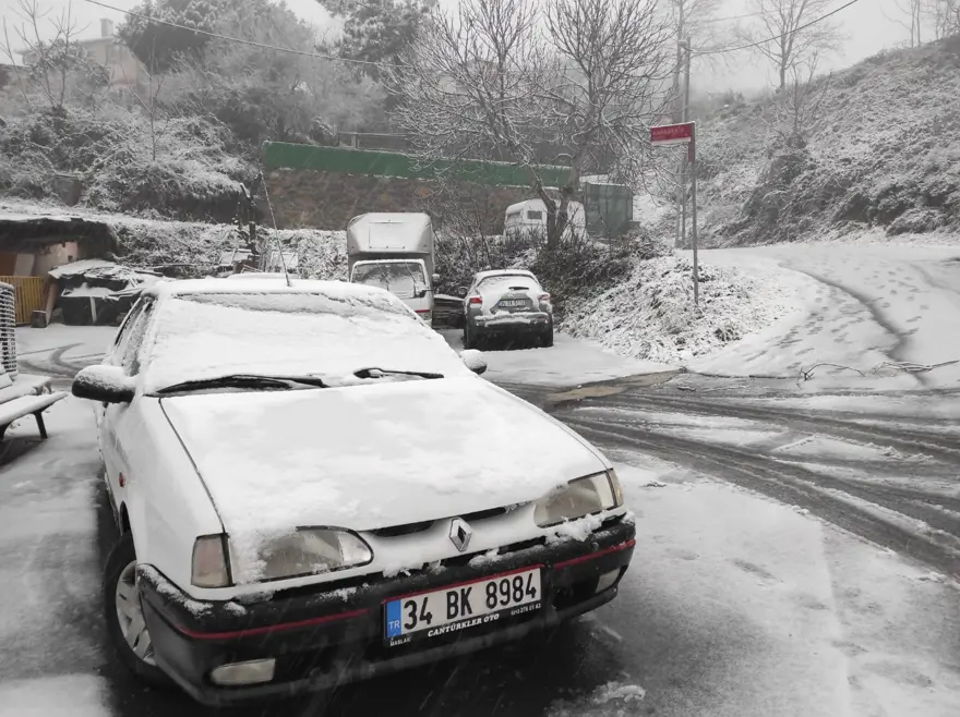İstanbul'da kar başladı: İşte ilk fotoğraflar 19
