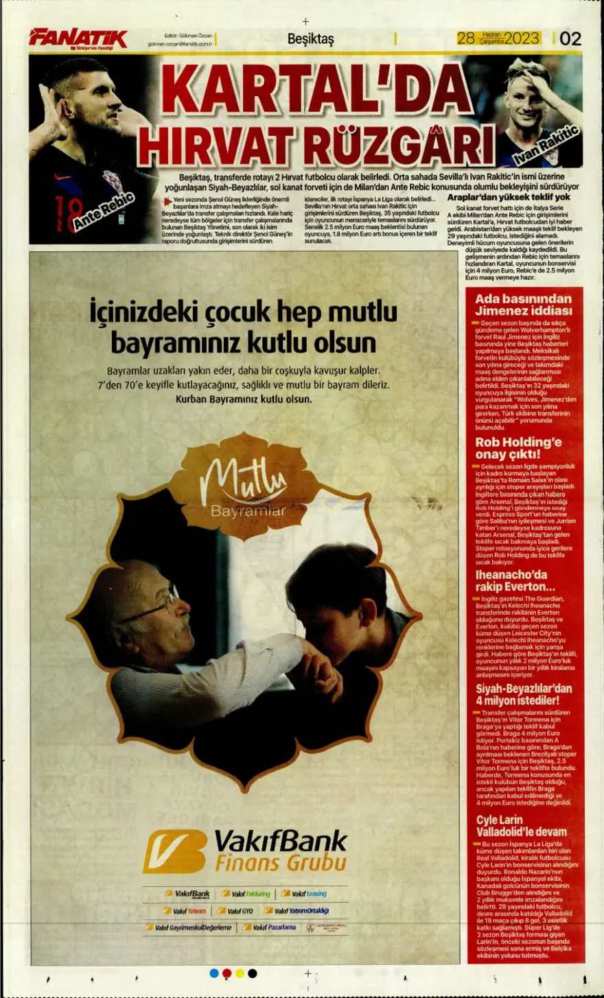 Günün spor manşetleri (28 Haziran 2023) 3