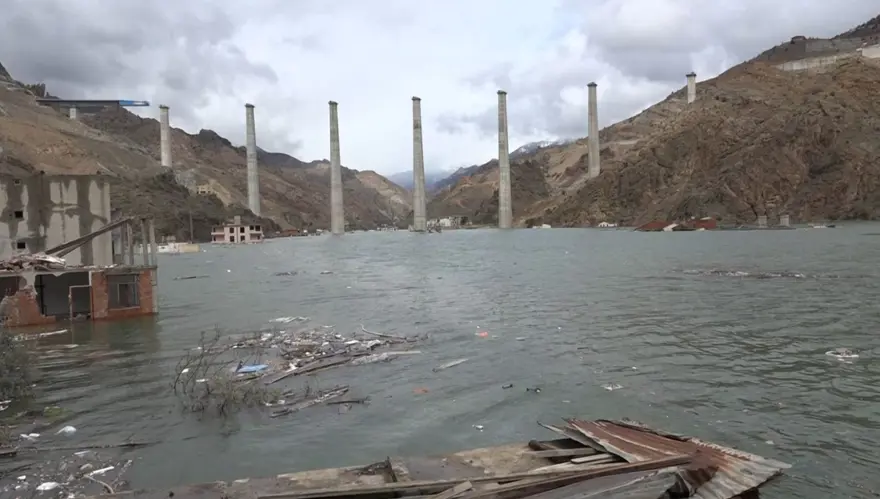 Yusufeli Barajı'nda su seviyesi 106 metreyi aştı 1