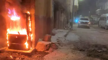 Elektrik panoları alev aldı