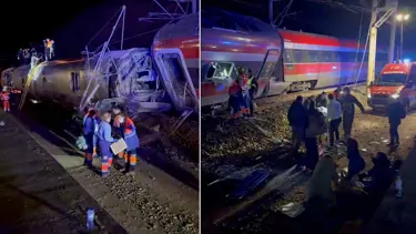 İspanya'da iki hızlı tren raydan çıktı. En az 40 ölü