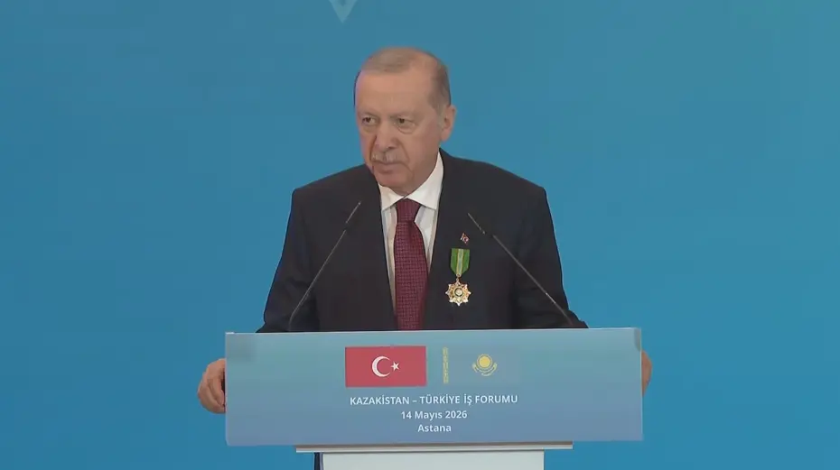 Cumhurbaşkanı Erdoğan Kazakistan'da. 