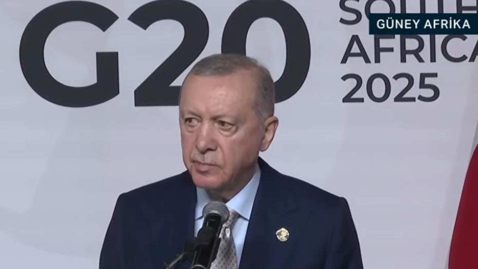 Cumhurbaşkanı Erdoğan G-20'de: Kimseden çekinmeden Filistin davasına sahip çıktık