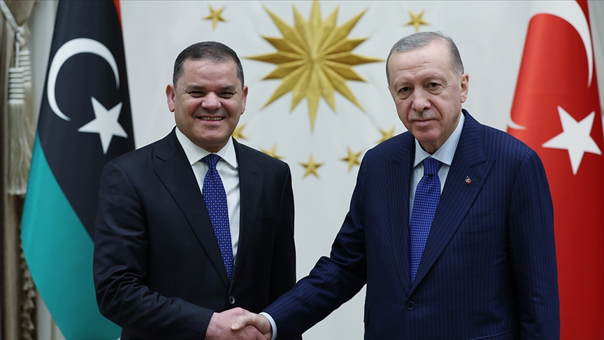 Cumhurbaşkanı Erdoğan, Libya Başbakanı Dibeybe ile görüştü
