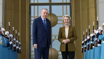 Cumhurbaşkanı Erdoğan, Ursula von der Leyen ile görüştü