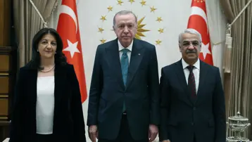Cumhurbaşkanı Erdoğan ile görüşmenin ardından DEM Parti'den açıklama: "Süreç kararlılıkla sürdürülecek"