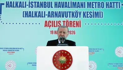 Halkalı-İstanbul Havalimanı metrosu açıldı. Cumhurbaşkanı Erdoğan: 31 Temmuz'a kadar ücretsiz