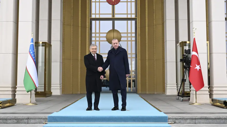 Özbekistan Cumhurbaşkanı Mirziyoyev Ankara'da