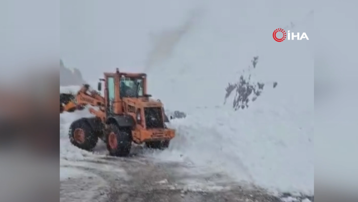 Erzurum'da çığ düştü: Araç çığ altında kalmaktan son anda kurtuldu
