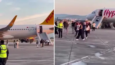 Ankara-İzmir uçağında powerbank alarmı. Kalkmak üzereyken dumanlar çıktı, yolcular acil tahliye edildi