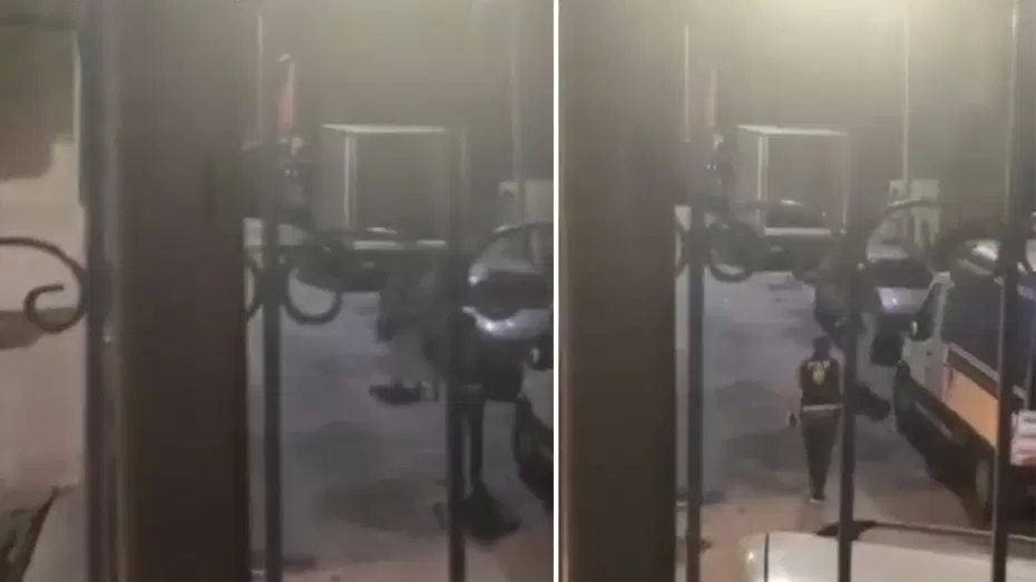Esenler'de korku dolu anlar: Polisi görünce boğazına bıçak dayadı