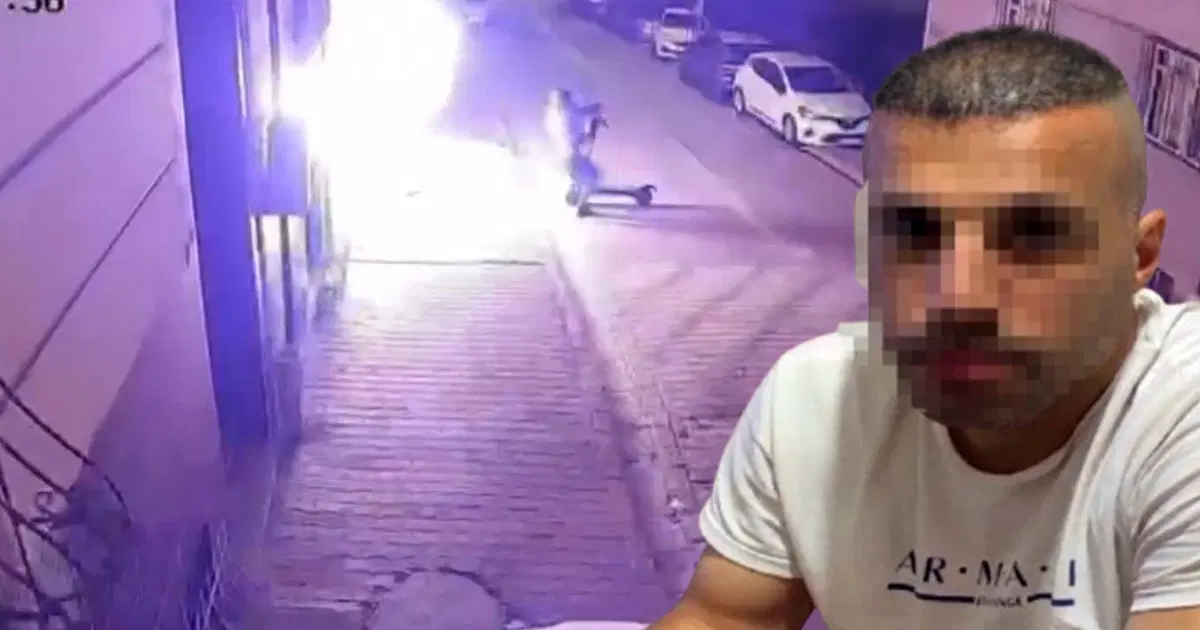 Scooter ile geldi eski kız arkadaşının evini kundakladı