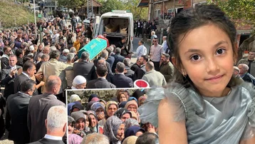 Başakşehir'deki saldırıda yaşamını yitiren Eslem Sare'ye gözyaşlarıyla veda