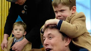 Elon Musk'ın oğlu Beyaz Saray'da babasından rol çaldı!