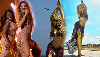 Görenleri şaşırtan Shakira heykeli
