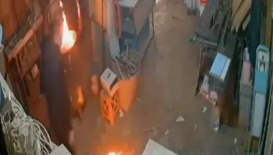 Sobayı tutuşturmak isterken bir anda parladı