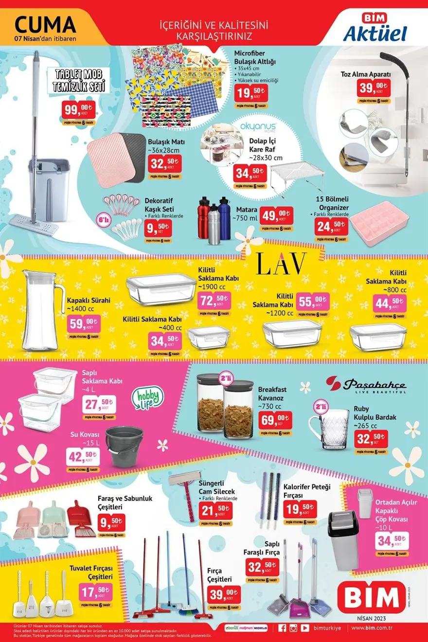 BİM markette bu haftanın yeni indirimli ürünler listesi (4-7 Nisan BİM güncel aktüel ürünler kataloğu) 7