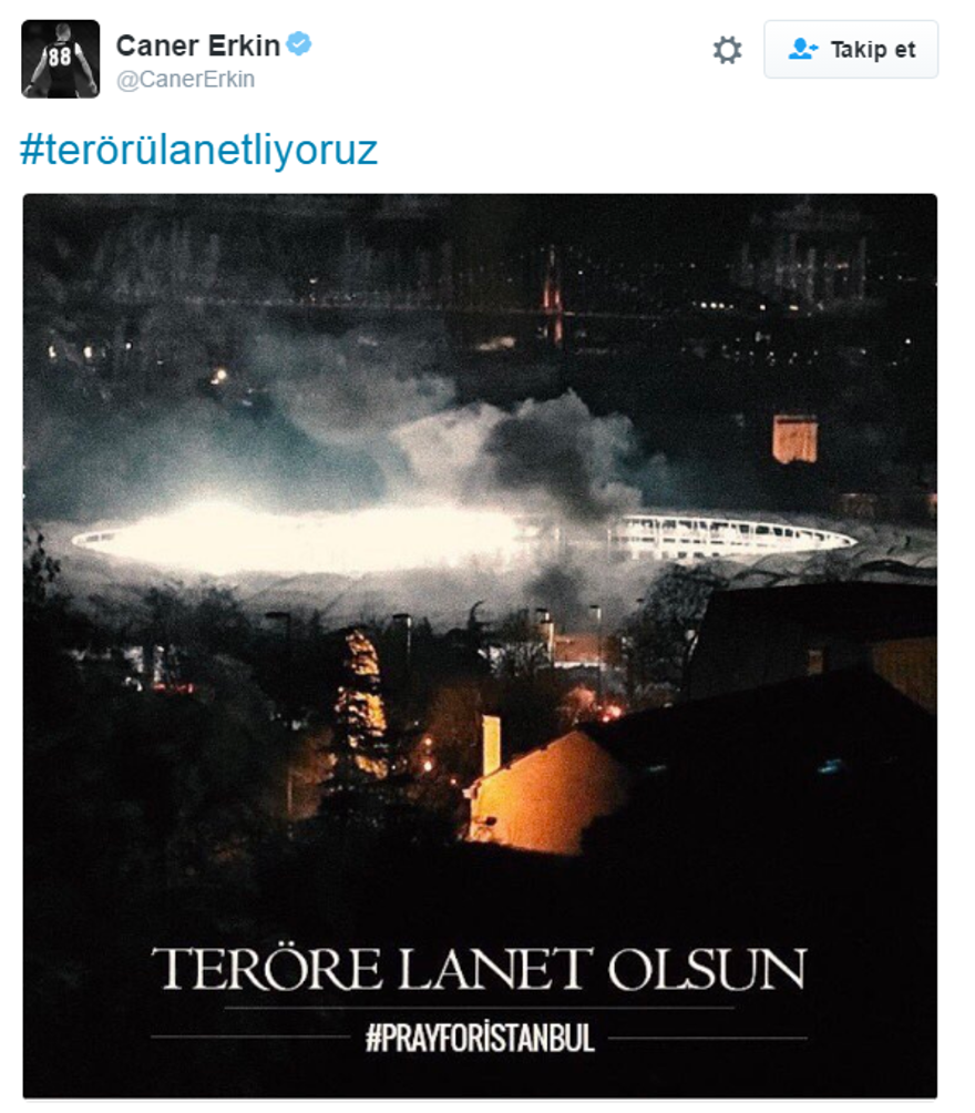 Beşiktaş'taki terör saldırısına spor dünyasından tepkiler 13