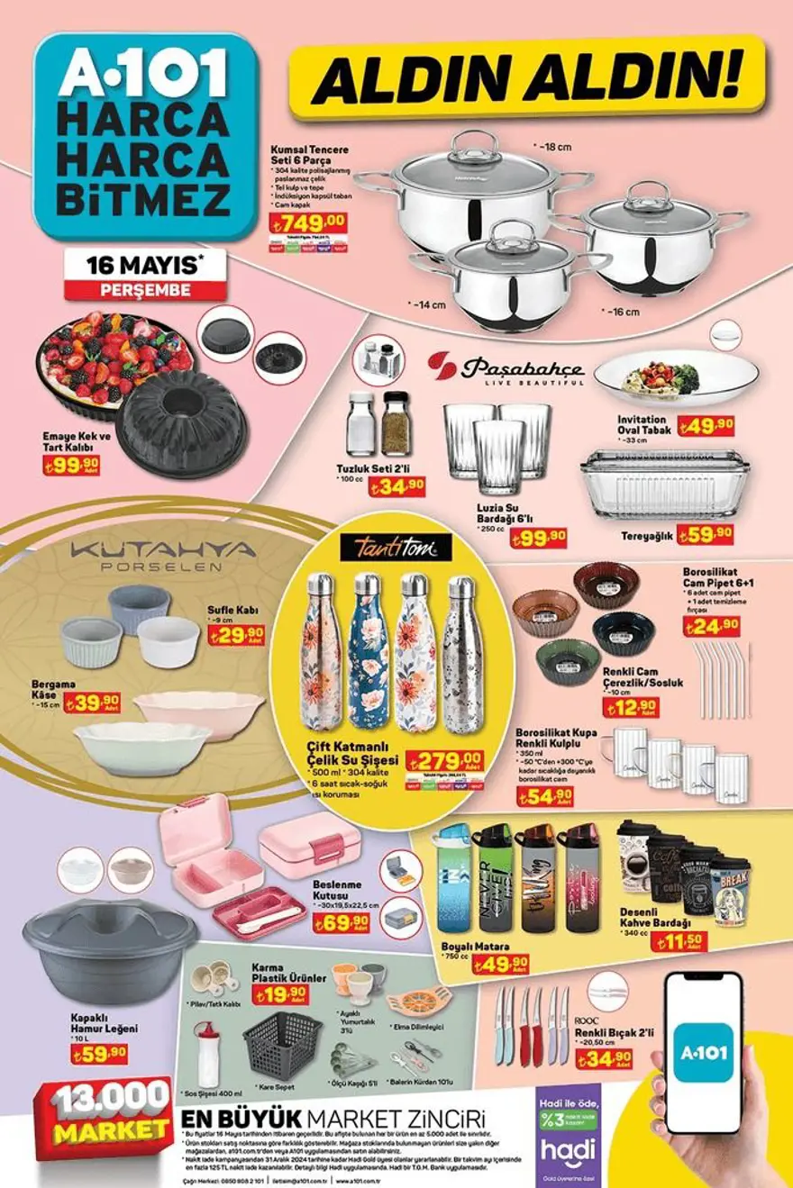 A101 aktüel indirimleri 16 Mayıs 2024: A101 markette bu haftaya özel yeni indirimli ürünler 6 A101 aktüel indirimleri 16 Mayıs 2024: A101 markette bu haftaya özel yeni indirimli ürünler 6