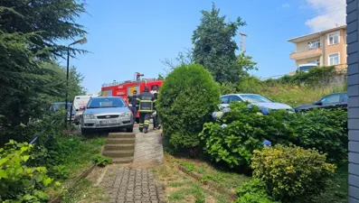 Ocakta unutulan yumurta evi yaktı