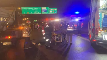 TEM’de şakalaşırken motosikletten düştüler