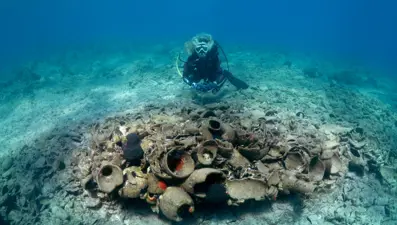 Bodrum Yassıada çevresindeki arkeolojik su altı çalışmaları görüntülendi