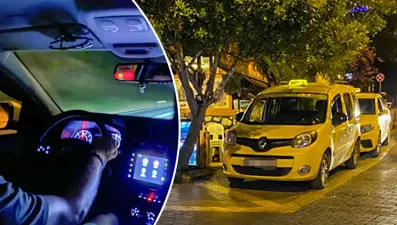 Turizm merkezinde taksicilerin taksimetre oyunu