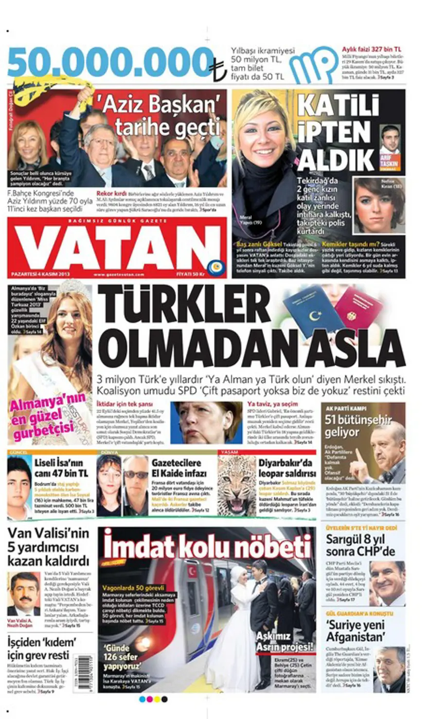 4 Kasım 2013 gazete manşetleri 18