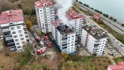 Korkutan çatı yangını