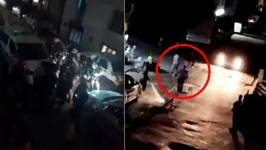 İstanbul'da oğlunu dövenleri döner bıçağı ile kovaladı