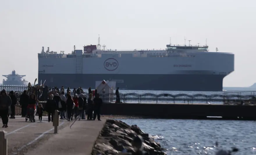 BYD'nin gemisi 7 bin araçla Türkiye'ye geldi 1