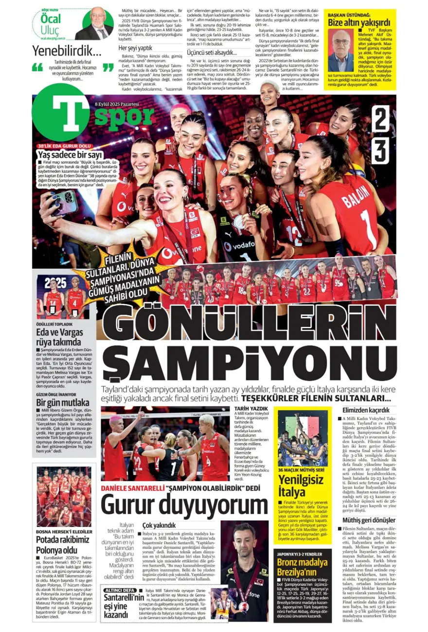 "Bozgun gecesi" (8 Eylül spor manşetleri) 20 "Bozgun gecesi" (8 Eylül spor manşetleri) 20