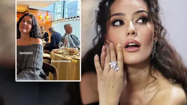 Pelin Akil New York'ta "James Bond" ile karşılaştı