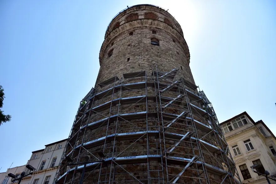 Galata Kulesi'nde restorasyon ebabil kuşlarının yuvaları nedeniyle ertelendi 5
