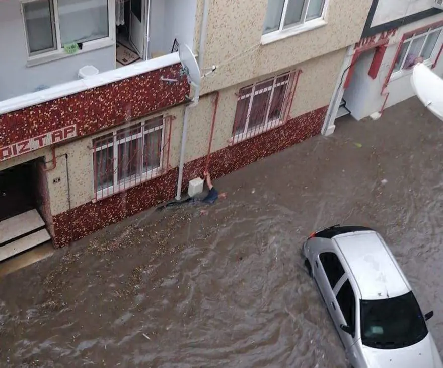 Edirne'de dolu ve sağanak 2